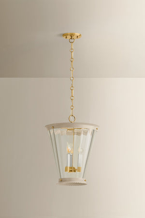 Mitzi - H1136703-AGB/SBQ - Three Light Lantern - Lucretia - Aged Brass