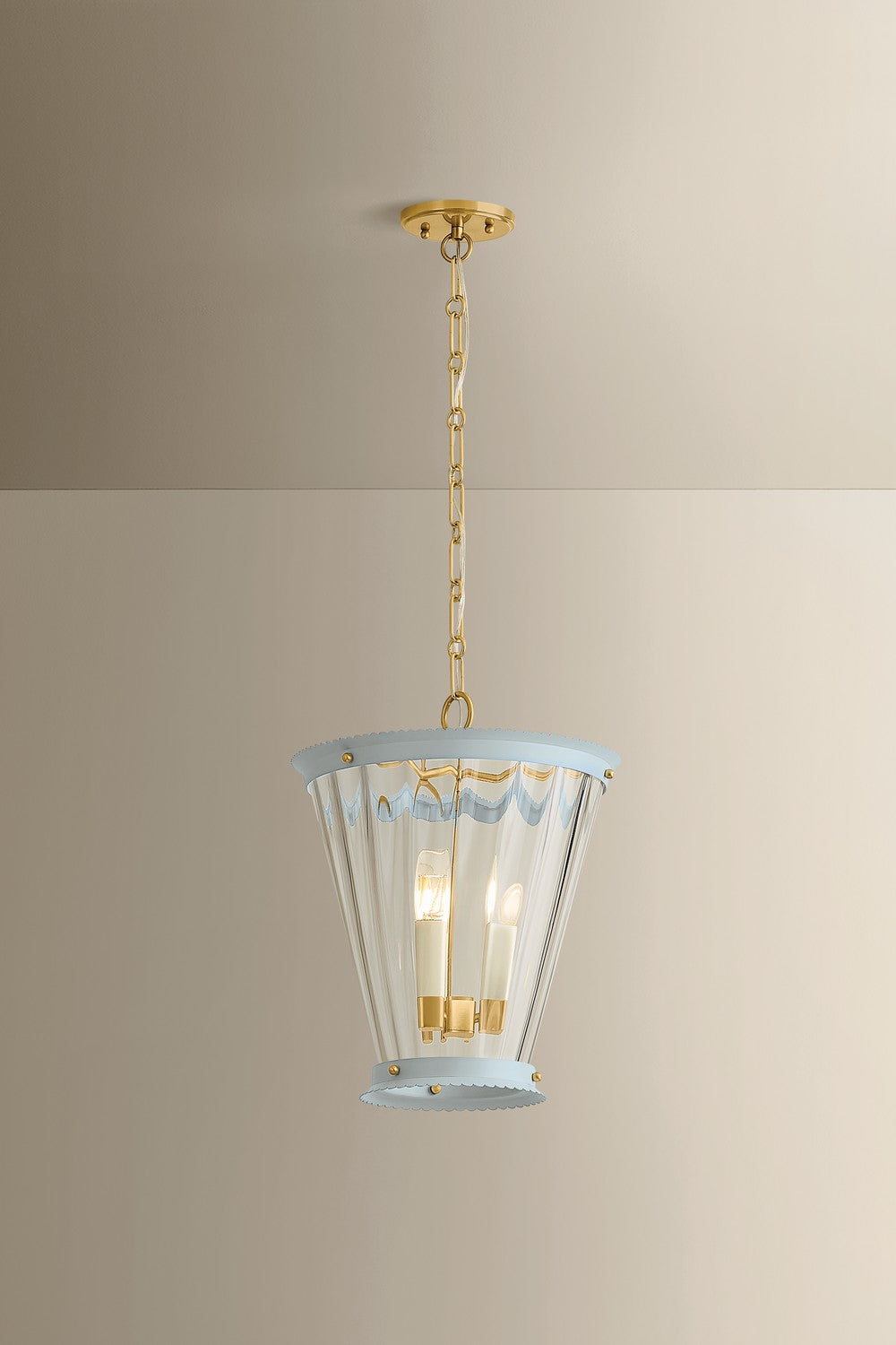 Mitzi - H1136703-AGB/SAO - Three Light Lantern - Lucretia - Aged Brass