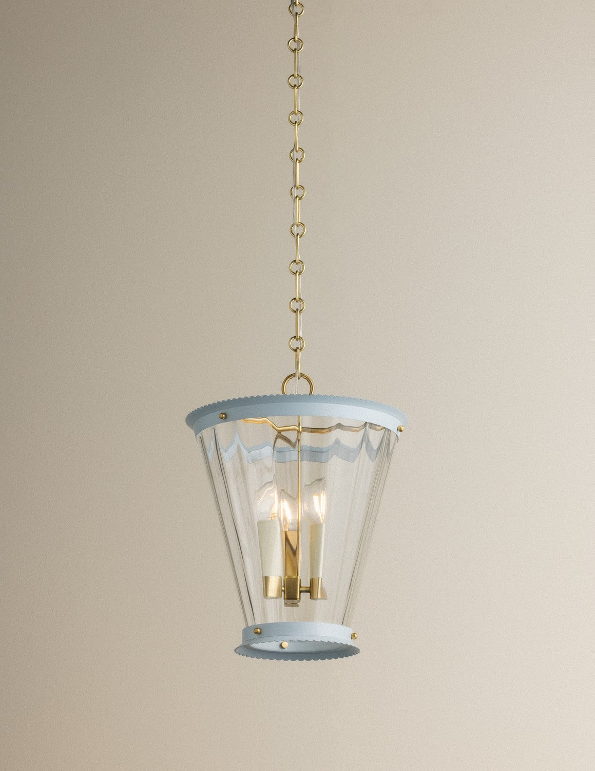 Mitzi - H1136703-AGB/SAO - Three Light Lantern - Lucretia - Aged Brass