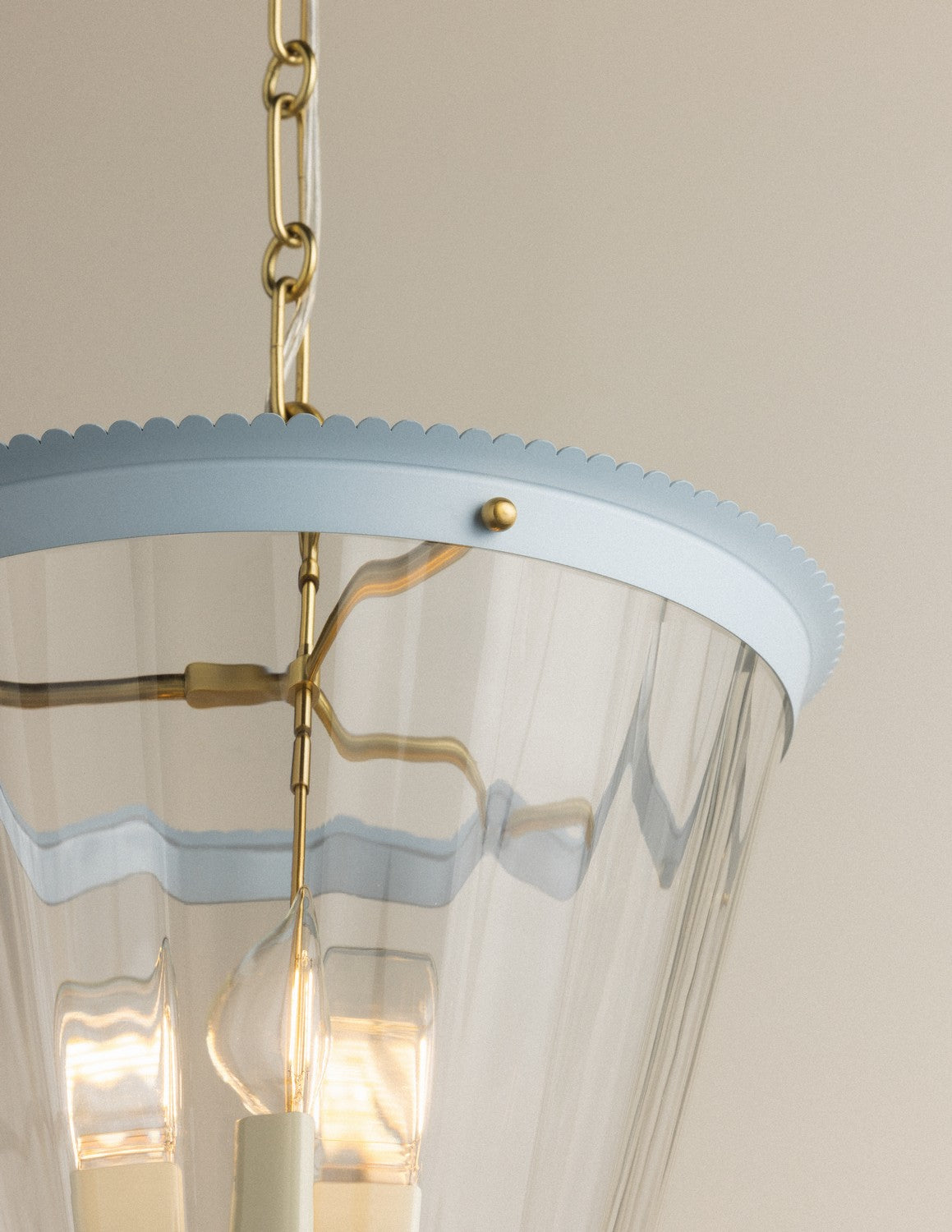 Mitzi - H1136703-AGB/SAO - Three Light Lantern - Lucretia - Aged Brass