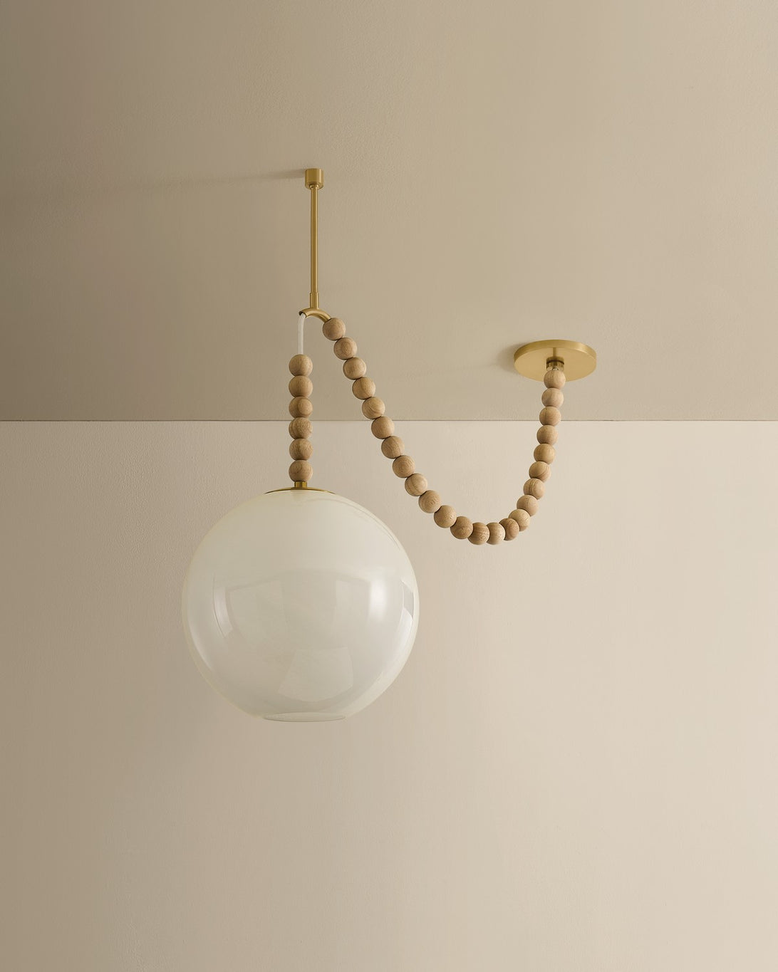 Mitzi - H1179701-AGB - One Light Pendant - Makena - Aged Brass
