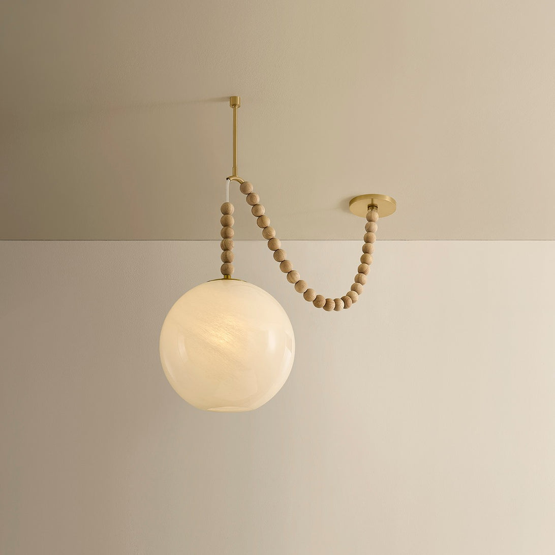 Mitzi - H1179701-AGB - One Light Pendant - Makena - Aged Brass