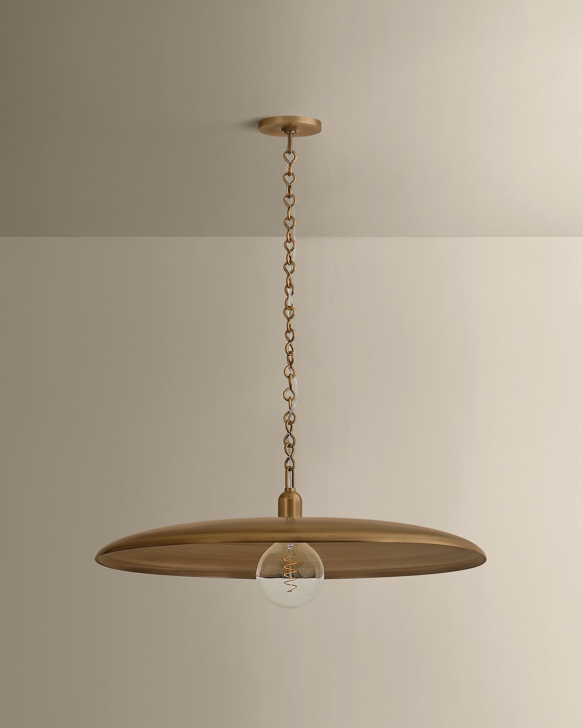 Mitzi - H1182701L-PBR - One Light Pendant - Mamie - Patina Brass