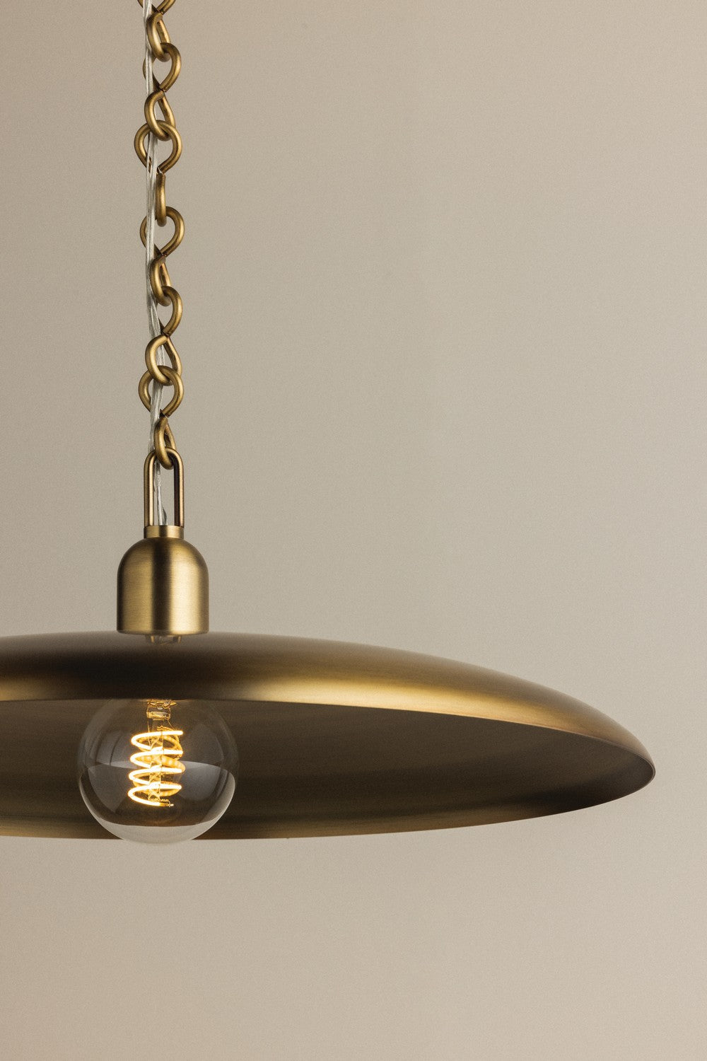 Mitzi - H1182701L-PBR - One Light Pendant - Mamie - Patina Brass