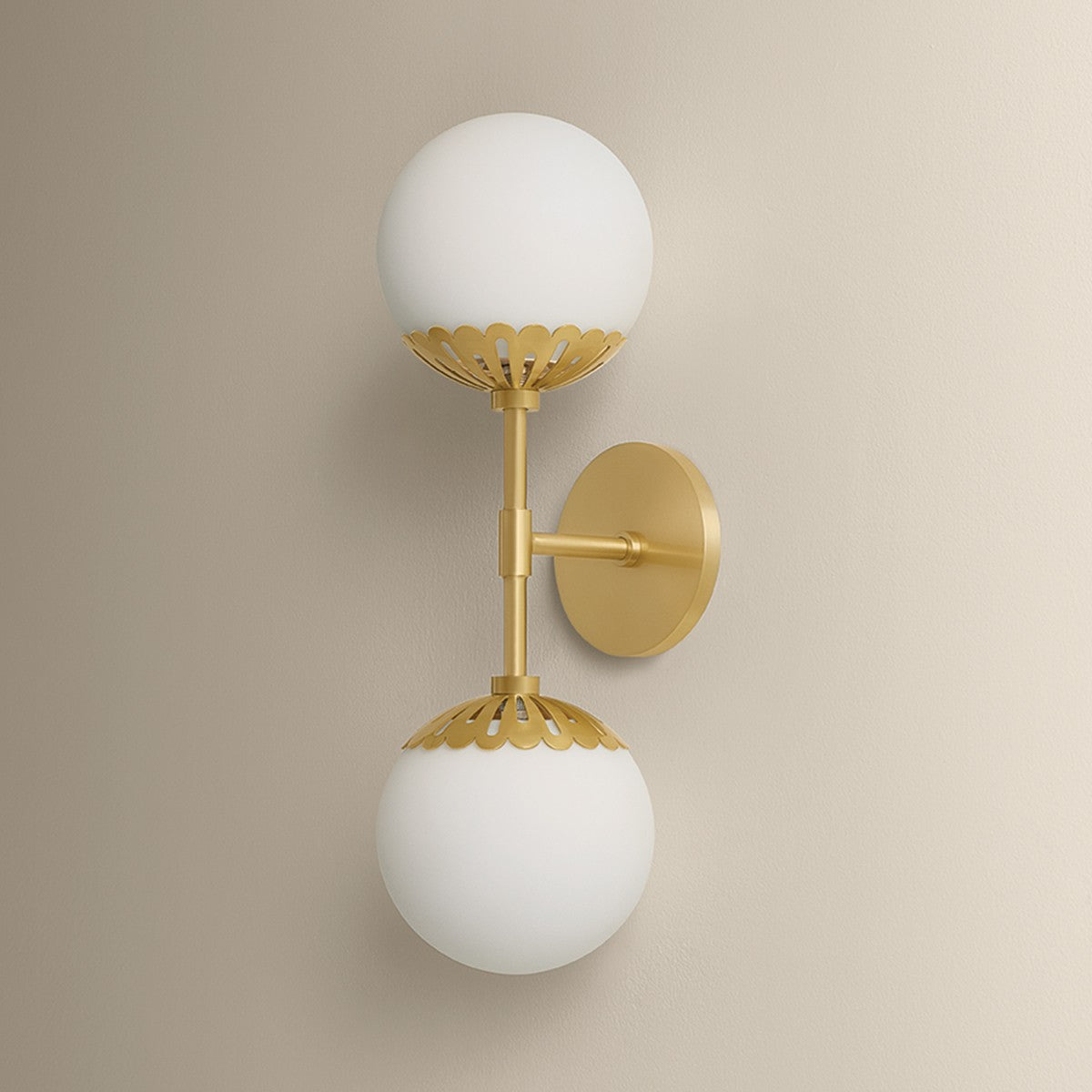 Mitzi - H193102-AGB - Two Light Wall Sconce - Paige - Aged Brass