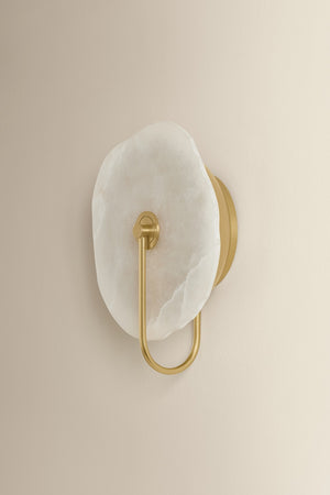 Mitzi - H1167101-AGB - One Light Wall Sconce - Sariah - Aged Brass