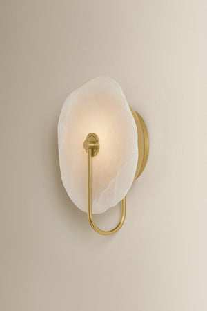 Mitzi - H1167101-AGB - One Light Wall Sconce - Sariah - Aged Brass