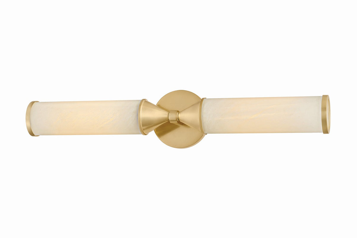 Mitzi - H1184102-AGB - Two Light Wall Sconce - Zinnia - Aged Brass