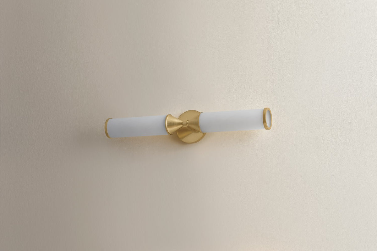 Mitzi - H1184102-AGB - Two Light Wall Sconce - Zinnia - Aged Brass