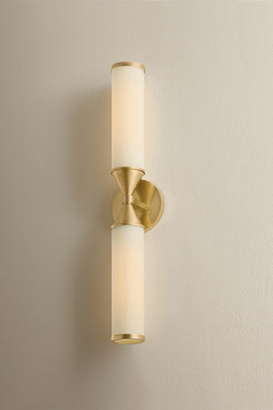Mitzi - H1184102-AGB - Two Light Wall Sconce - Zinnia - Aged Brass