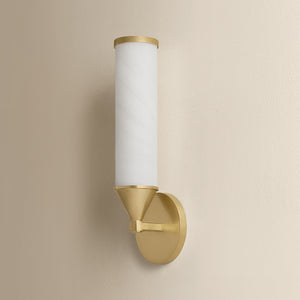 Mitzi - H1184101-AGB - One Light Wall Sconce - Zinnia - Aged Brass