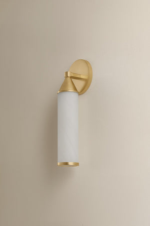 Mitzi - H1184101-AGB - One Light Wall Sconce - Zinnia - Aged Brass