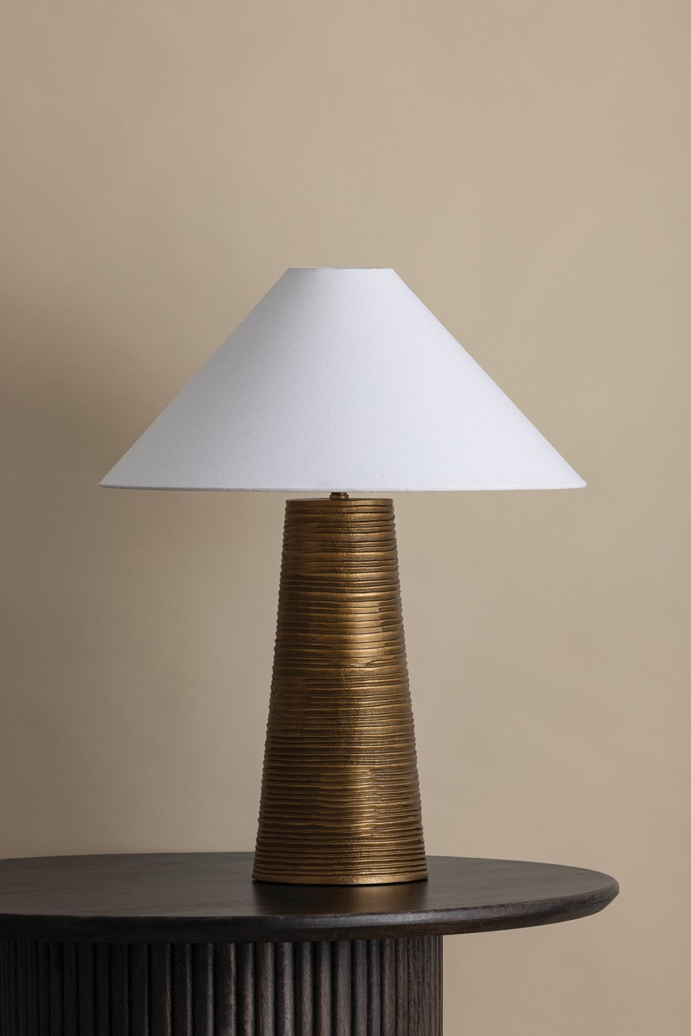 Troy Lighting - PTL6824-PBR - One Light Table Lamp - Agoura - Patina Brass