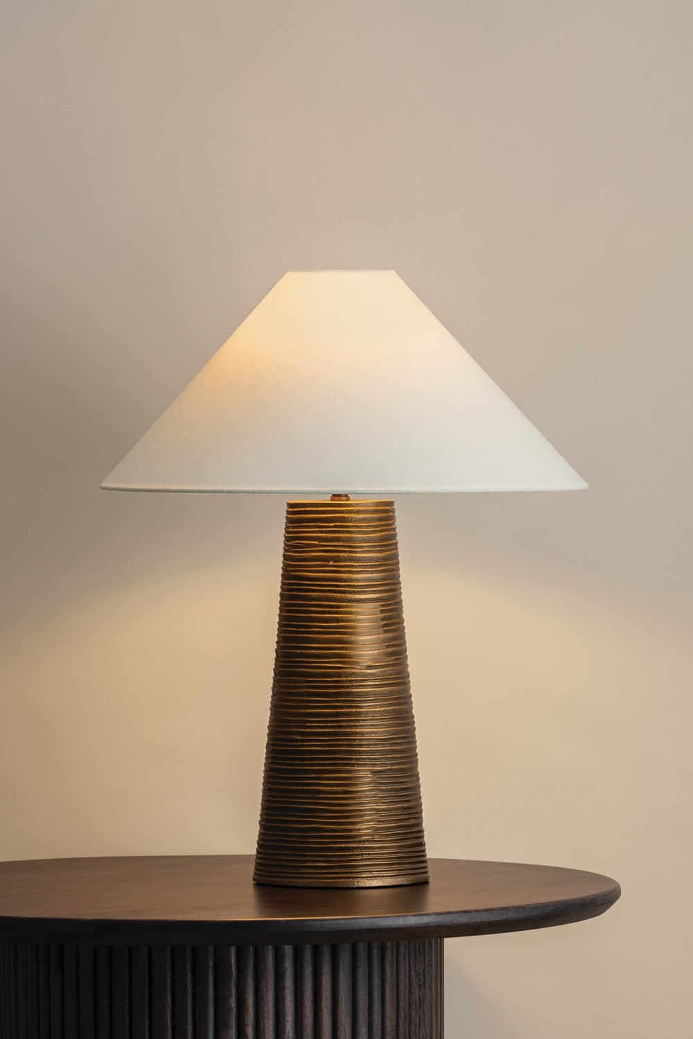 Troy Lighting - PTL6824-PBR - One Light Table Lamp - Agoura - Patina Brass