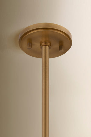 Troy Lighting - F3530-PBR/SSD - Three Light Chandelier - Clive - Patina Brass