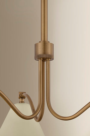 Troy Lighting - F3530-PBR/SSD - Three Light Chandelier - Clive - Patina Brass