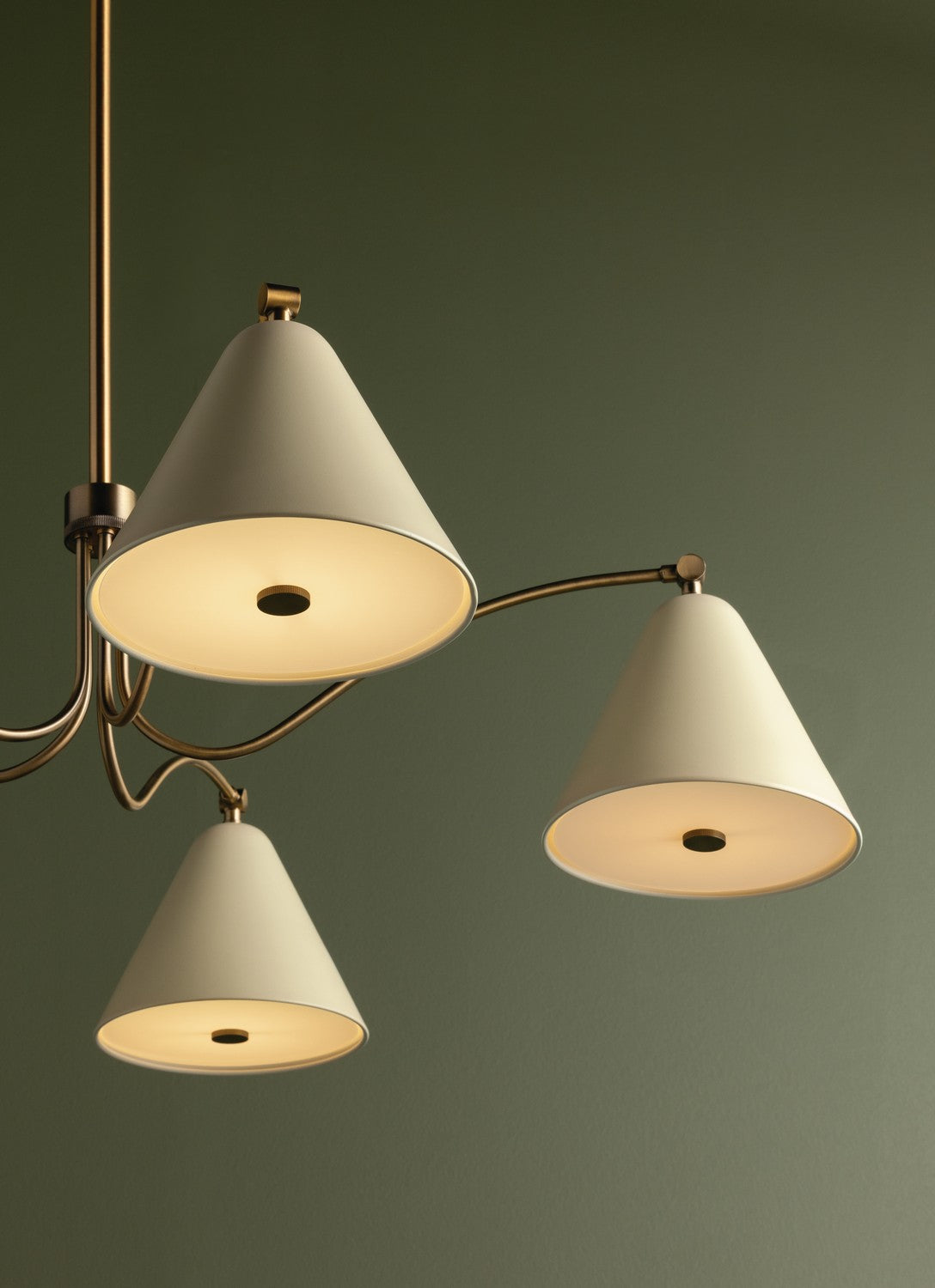 Troy Lighting - F3542-PBR/SSD - Five Light Chandelier - Clive - Patina Brass