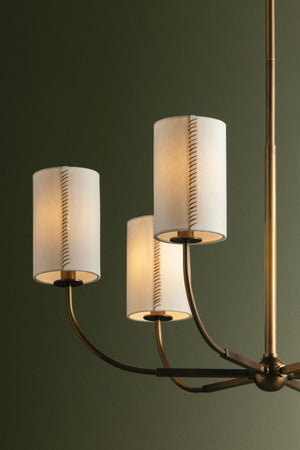 Troy Lighting - F3030-PBR - Six Light Chandelier - Teddy - Patina Brass