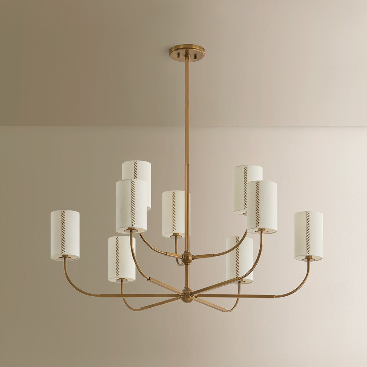 Troy Lighting - F3030-PBR - Six Light Chandelier - Teddy - Patina Brass