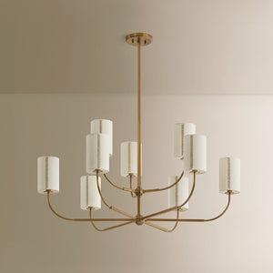 Troy Lighting - F3030-PBR - Six Light Chandelier - Teddy - Patina Brass