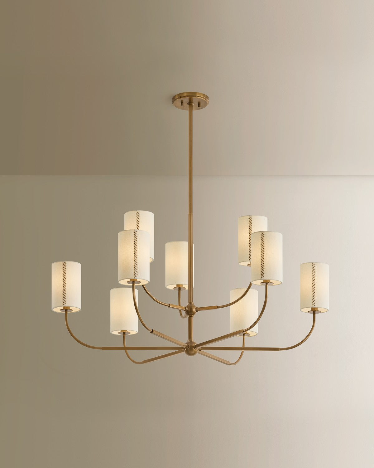 Troy Lighting - F3030-PBR - Six Light Chandelier - Teddy - Patina Brass