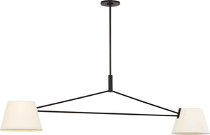 Visual Comfort Studio - SCRJLS193AIWL - Two Light Linear Chandelier - Hale - Aged Iron