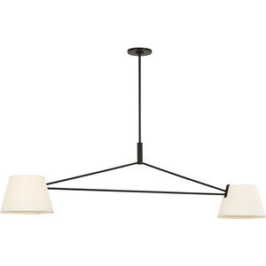 Visual Comfort Studio - SCRJLS193AIWL - Two Light Linear Chandelier - Hale - Aged Iron