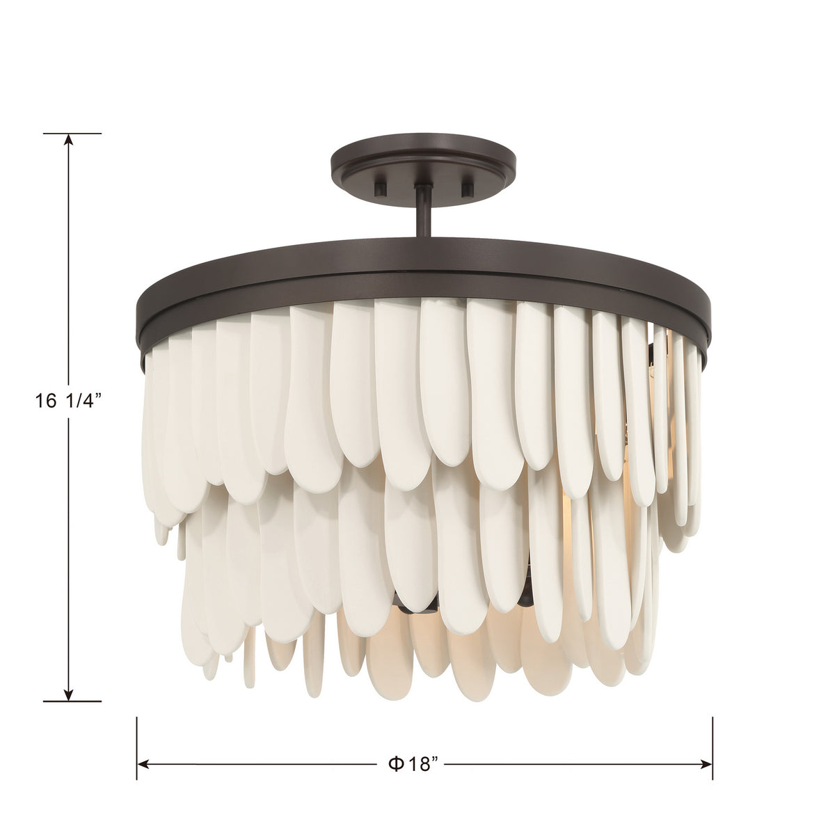 Briscade Semi-Flush Mount