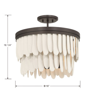 Briscade Semi-Flush Mount