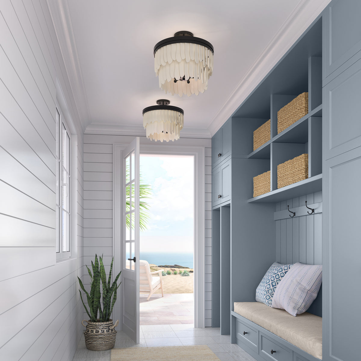 Briscade Semi-Flush Mount
