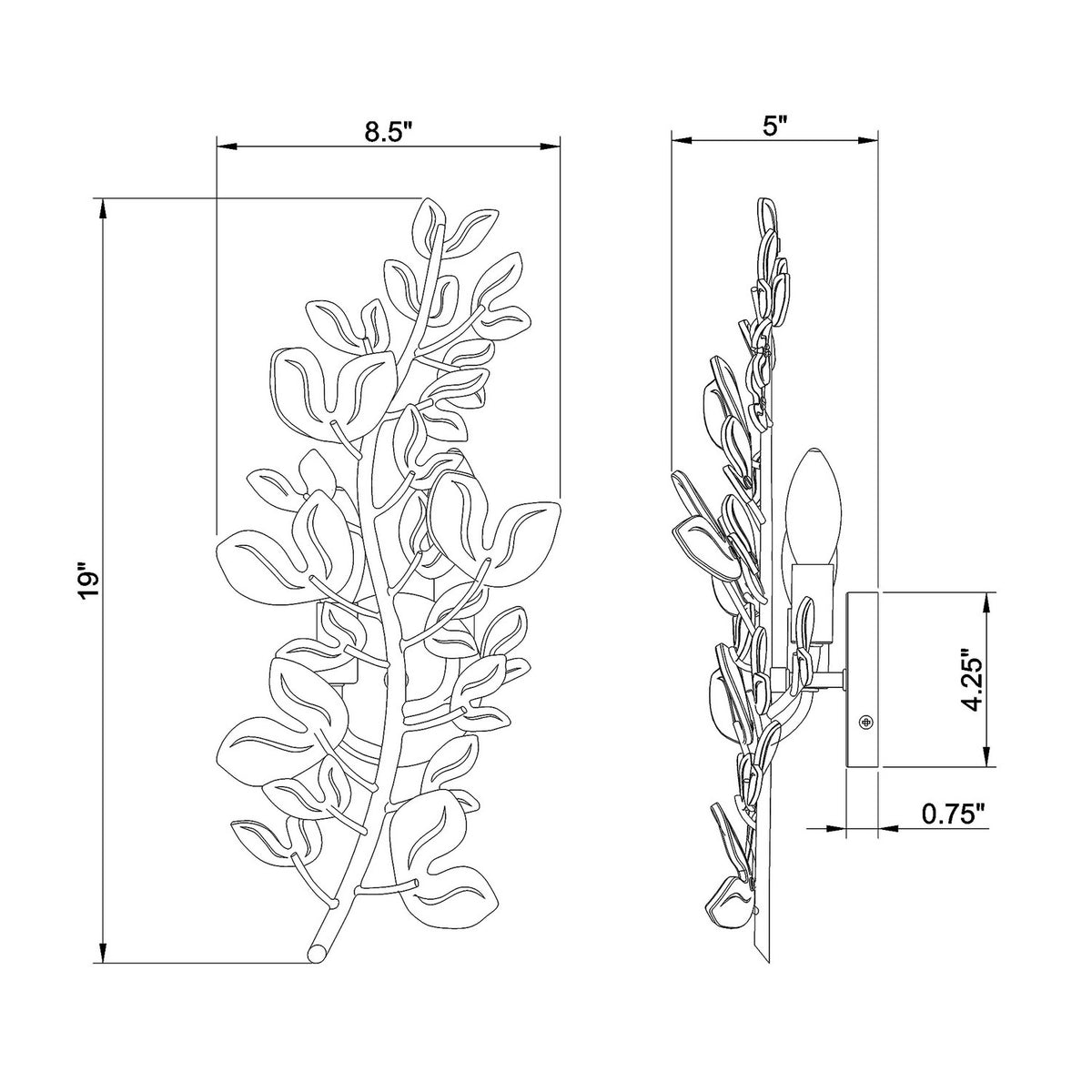 Bridget 2 Light Wall Sconce