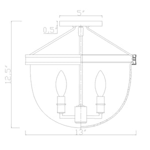 Herrick Semi Flush Mount