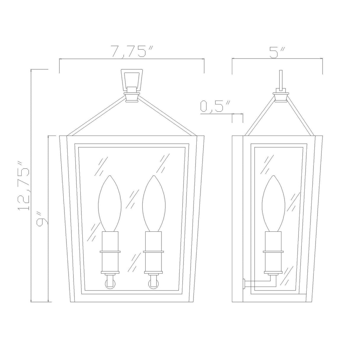 Herrick 2 Light Wall Sconce