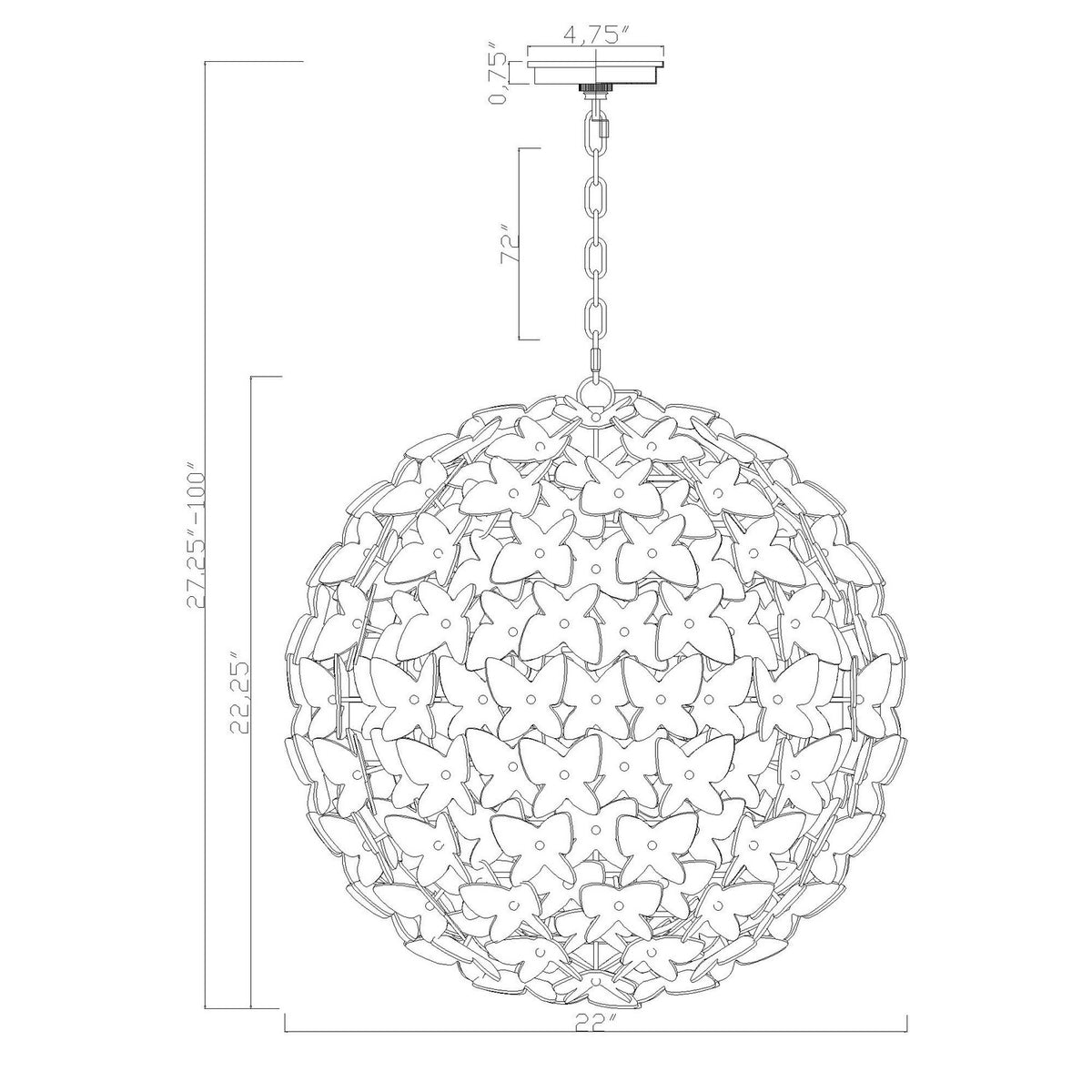 Killian Spherical Chandelier