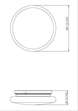 Z-Lite - 1025F12-MB-LED - LED Flush Mount - Soleil - Matte Black