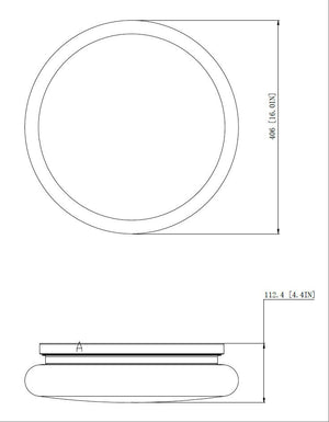 Z-Lite - 1025F16-BN-LED - LED Flush Mount - Soleil - Brushed Nickel