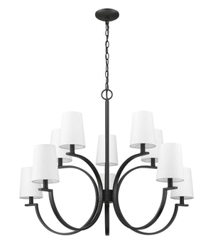 Z-Lite - 2016-10MB - Ten Light Chandelier - Cordelia - Matte Black