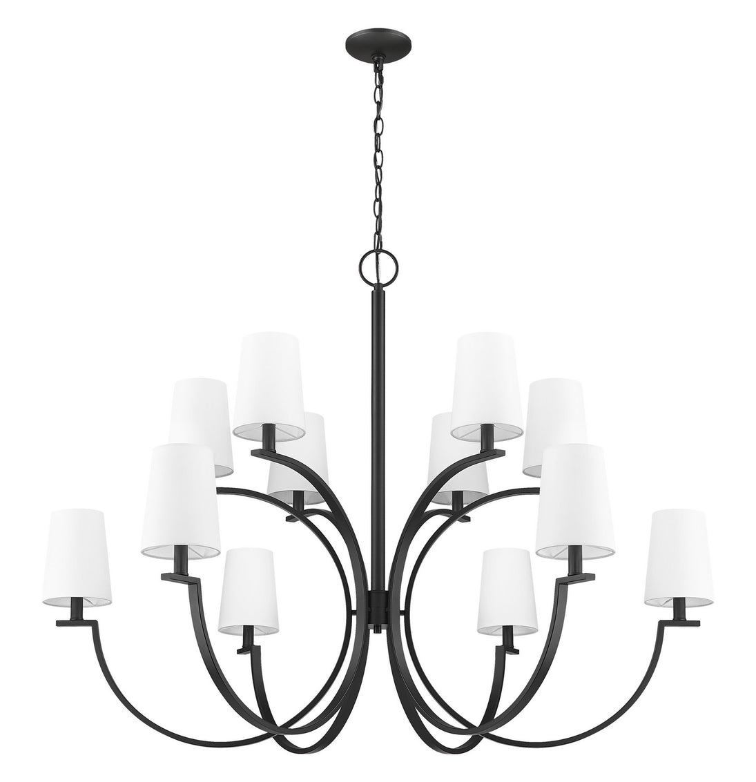 Z-Lite - 2016-12MB - 12 Light Chandelier - Cordelia - Matte Black