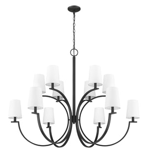 Z-Lite - 2016-12MB - 12 Light Chandelier - Cordelia - Matte Black