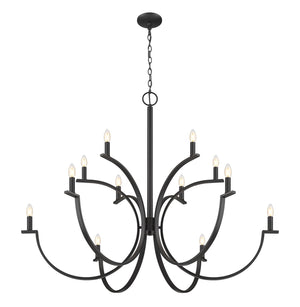 Z-Lite - 2016-12MB - 12 Light Chandelier - Cordelia - Matte Black