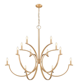 Z-Lite - 2016-12MGLD - 12 Light Chandelier - Cordelia - Modern Gold