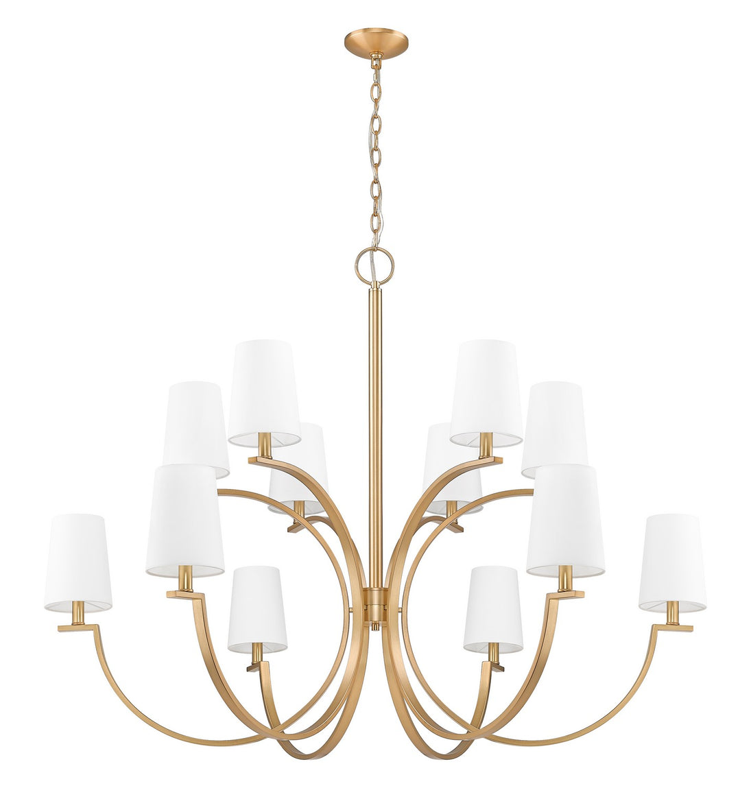 Z-Lite - 2016-12MGLD - 12 Light Chandelier - Cordelia - Modern Gold