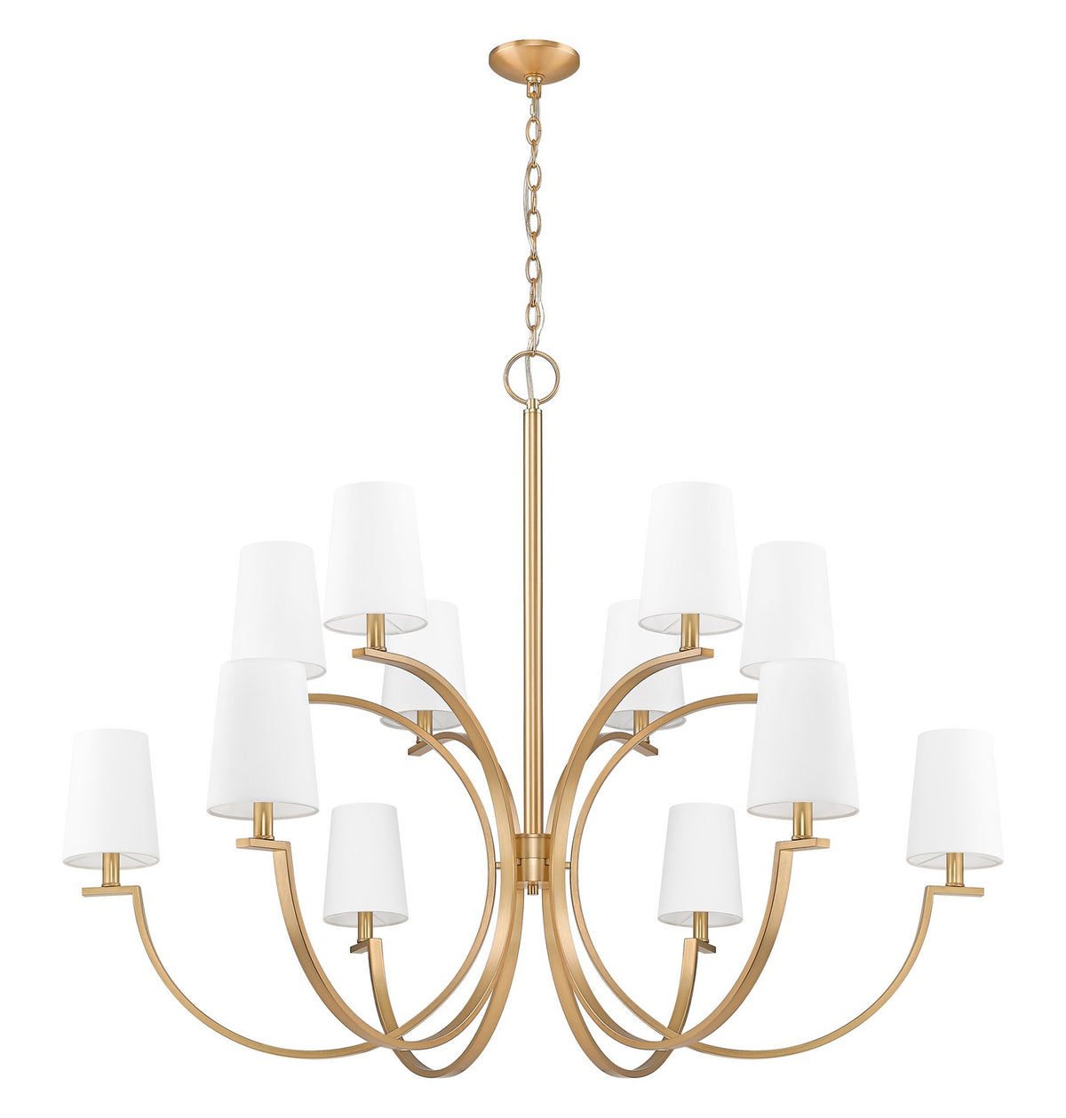Z-Lite - 2016-12MGLD - 12 Light Chandelier - Cordelia - Modern Gold