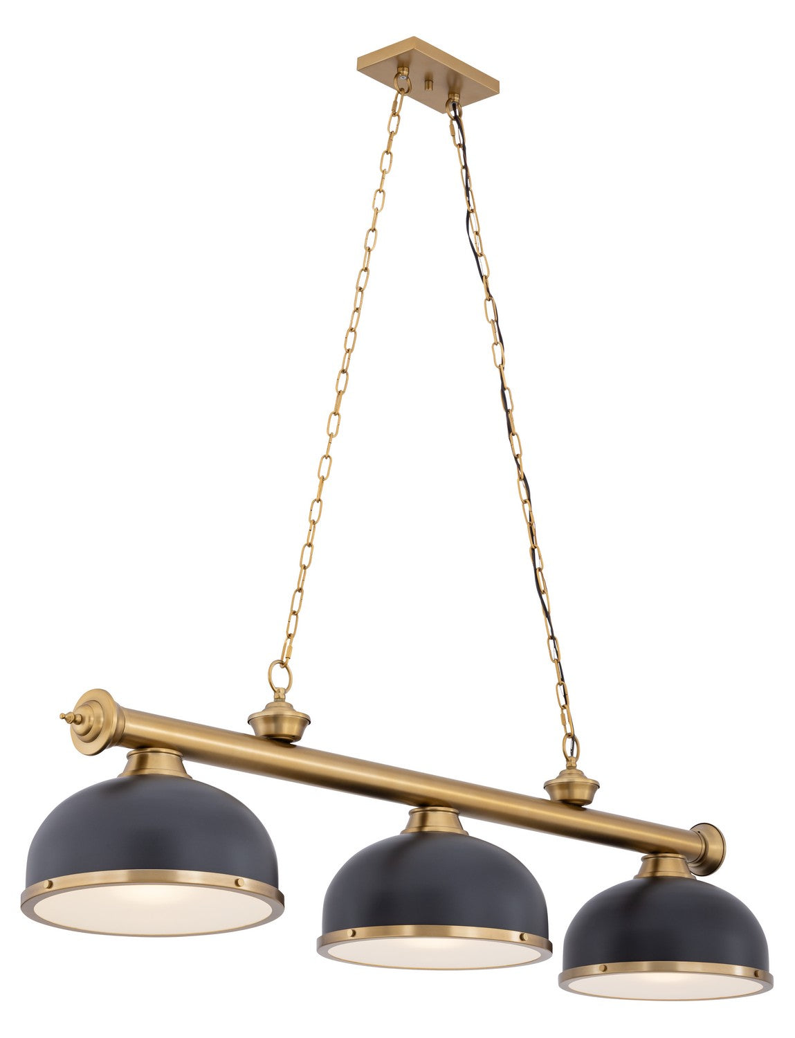 Z-Lite - 2306-3HBR-D12BRZ+HBR - Three Light Billiard - Cordon - Heritage Brass