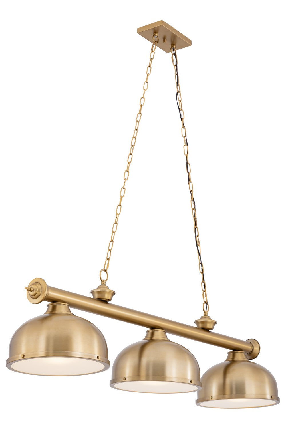 Z-Lite - 2306-3HBR-D12HBR - Three Light Billiard - Cordon - Heritage Brass