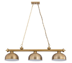Z-Lite - 2306-3HBR-D13HBR - Three Light Billiard - Cordon - Heritage Brass
