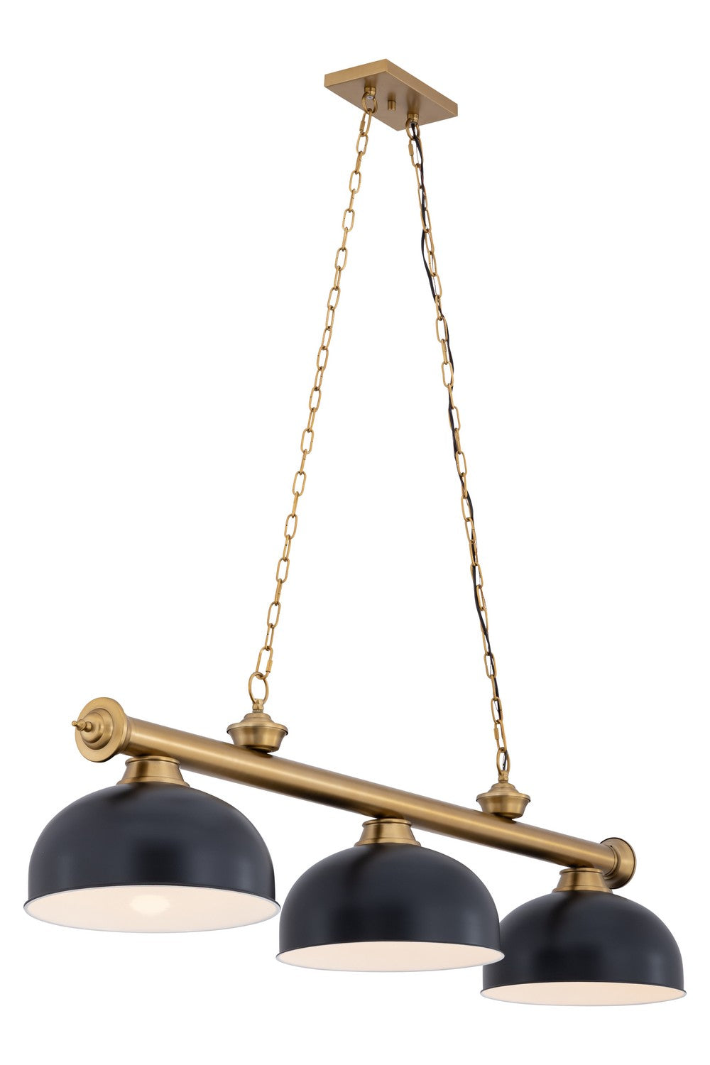 Z-Lite - 2306-3HBR-D13MB - Three Light Billiard - Cordon - Heritage Brass