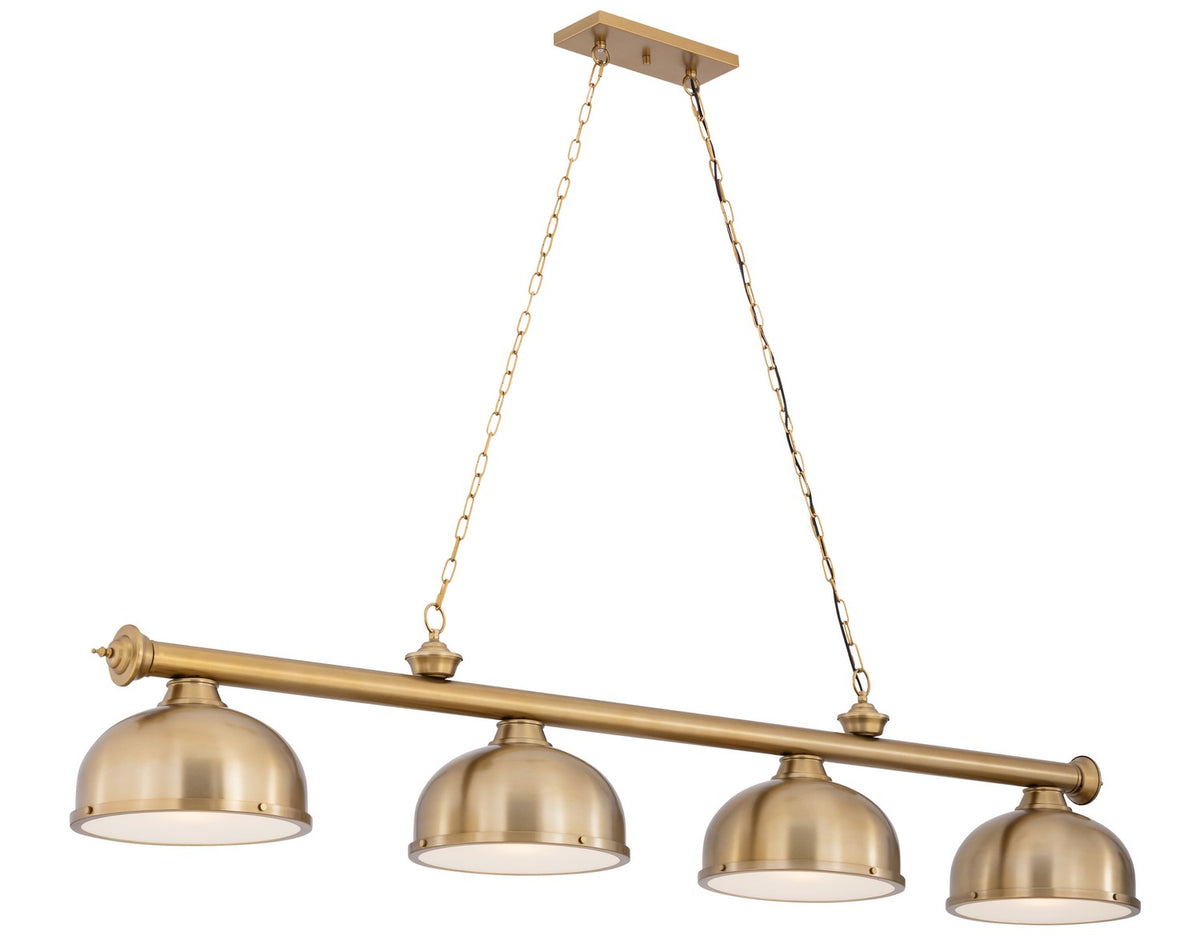 Z-Lite - 2306-4HBR-D12HBR - Four Light Billiard - Cordon - Heritage Brass