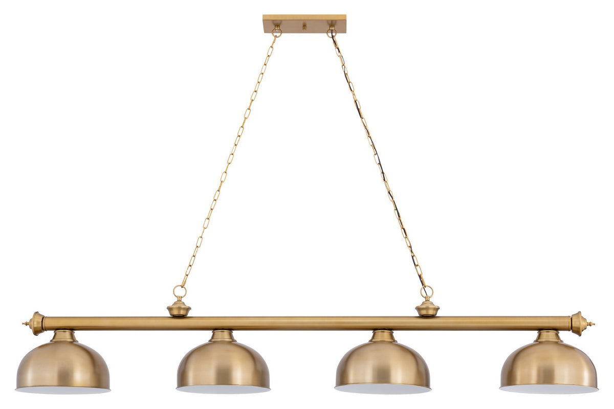 Z-Lite - 2306-4HBR-D13HBR - Four Light Billiard - Cordon - Heritage Brass