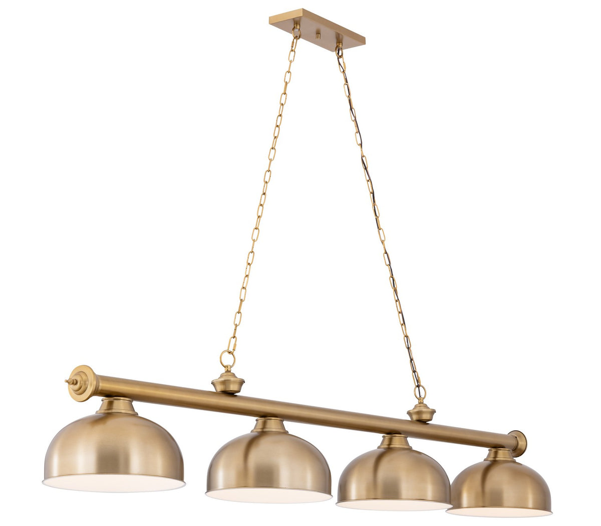 Z-Lite - 2306-4HBR-D13HBR - Four Light Billiard - Cordon - Heritage Brass